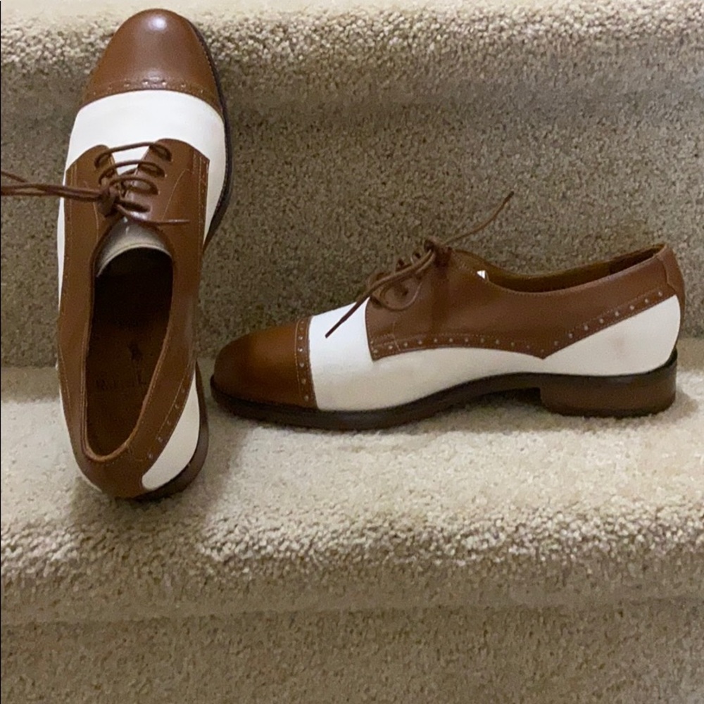 Ralph Lauren Polo shoes. Two-tone. Size 81/2.